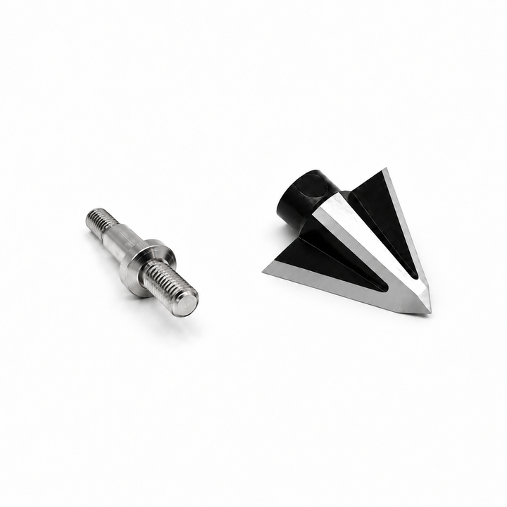 Omega Ascender crossbow broadhead, 125 grain total weight with 25 grain aluminum adapter