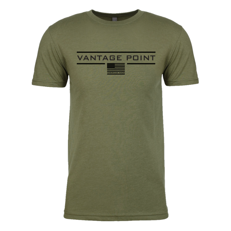 Vantage Point Short Sleeve T-Shirt - Heather Military Green