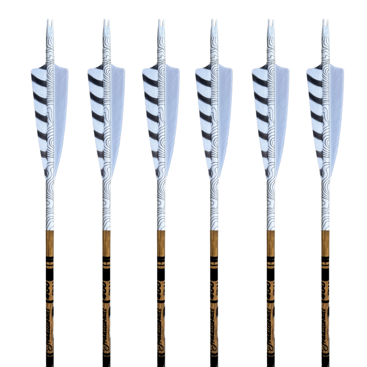 Gold Tip Traditional Arrows - Topo White