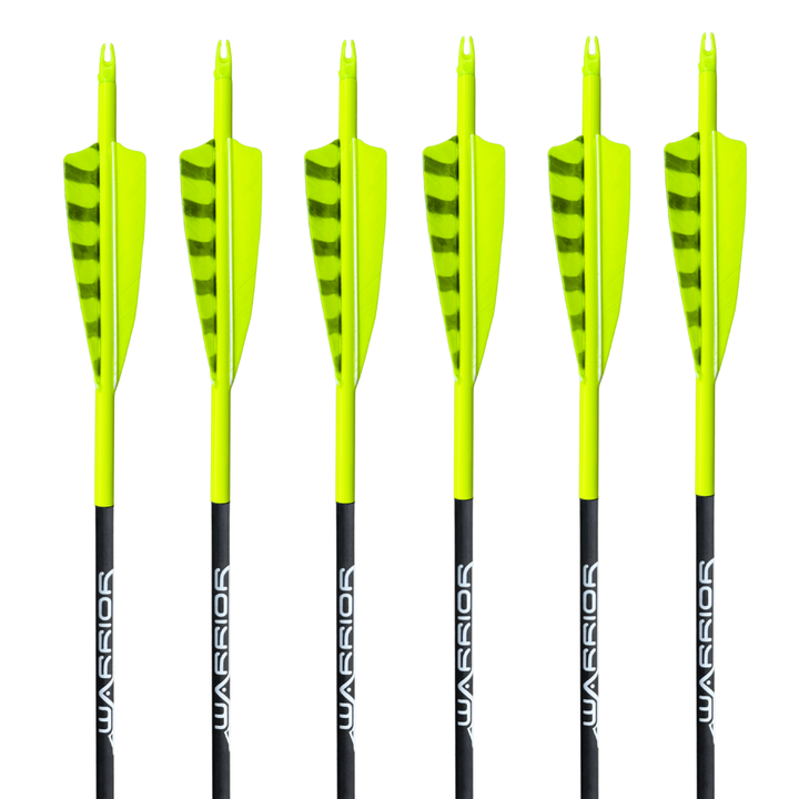 Gold Tip Warrior Arrows - Flo Yellow