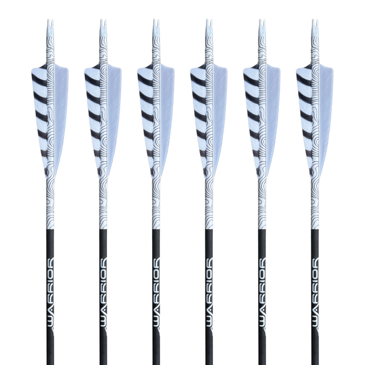 Gold Tip Warrior Arrows - Topo White